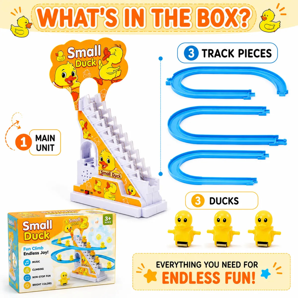 DuckyLoop™ – Automatic Climbing & Sliding Duck Track Toy