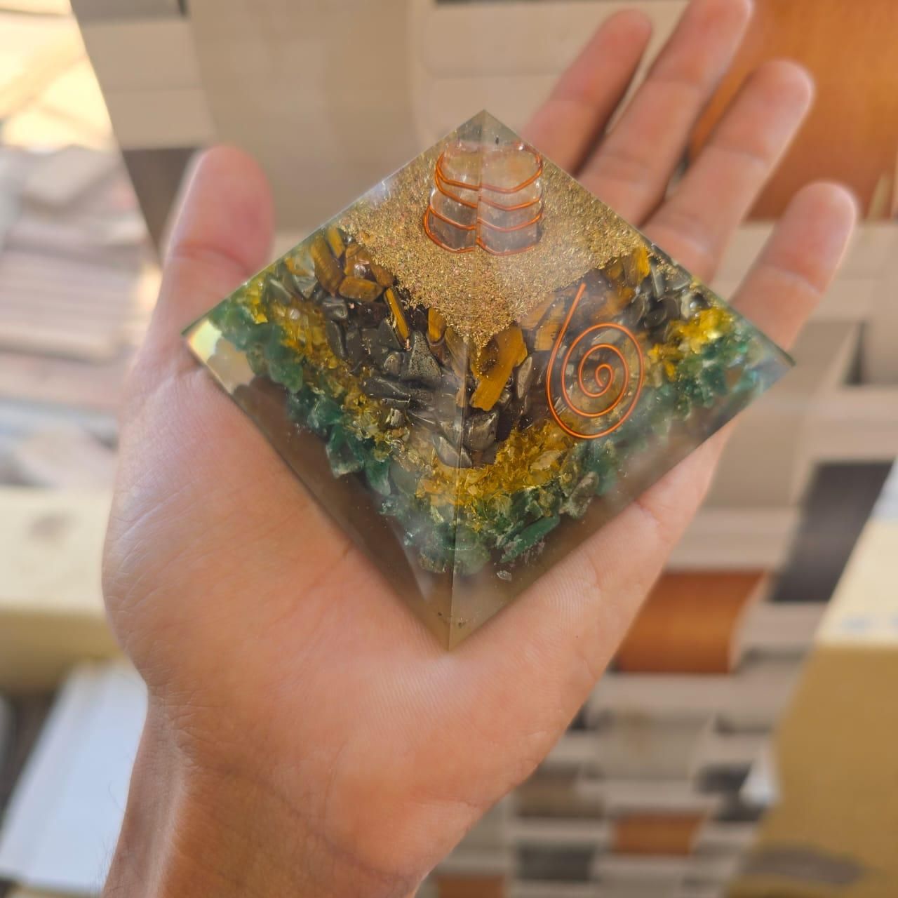 Money Magnet Pyramid- Brings luck and money in home and workplace!