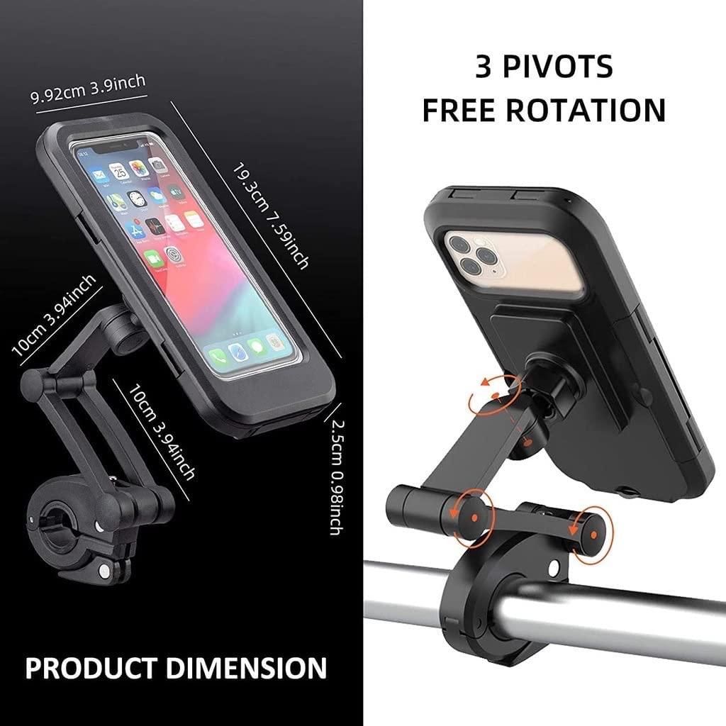 Universal 360° Rotation Bike Waterproof Cell Phone Holder