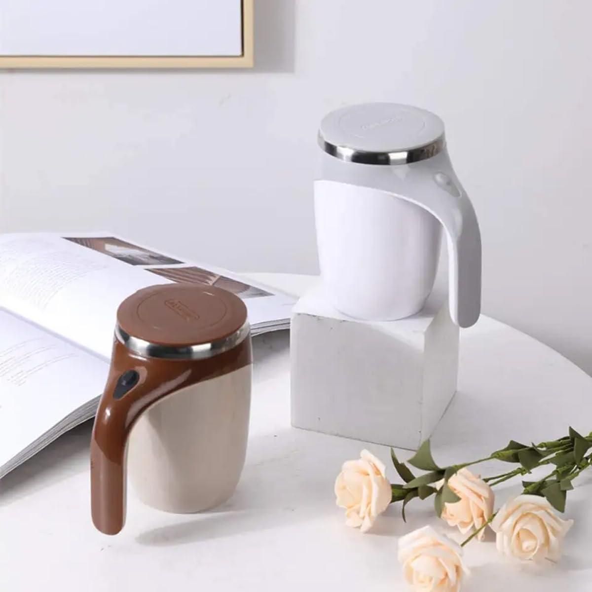 Magnetic Self-Stirring Mug – Effortless Mixing, Every Sip Perfect !