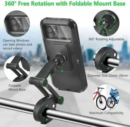 Universal 360° Rotation Bike Waterproof Cell Phone Holder