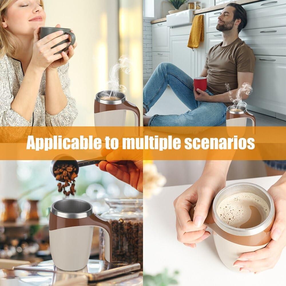 Magnetic Self-Stirring Mug – Effortless Mixing, Every Sip Perfect !