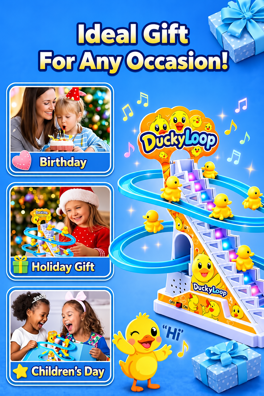 DuckyLoop™ – Automatic Climbing & Sliding Duck Track Toy