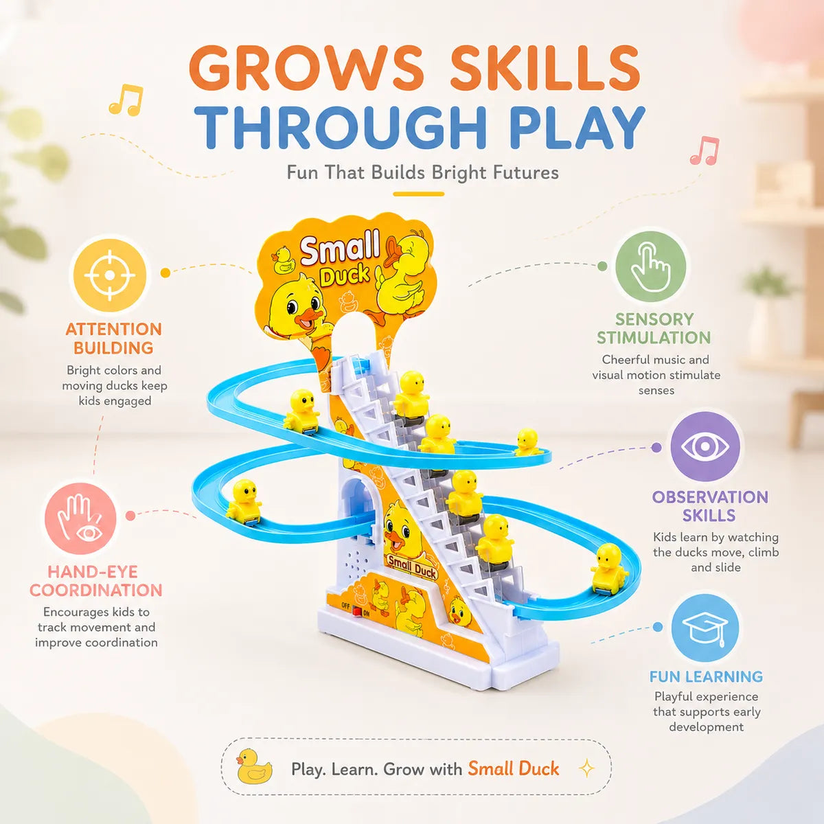 DuckyLoop™ – Automatic Climbing & Sliding Duck Track Toy